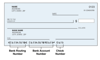 an image of a check